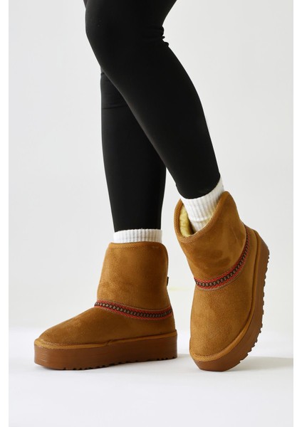 Sin Taba Süet Katlanabilir Konçlu Içi Kürklü Bot fiyatları