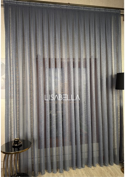 Antrasit Kristal Cam Kırığı Desen Yeni Trend Luxury Tül Perde (1x2 Pile Dikişli) fırsatları