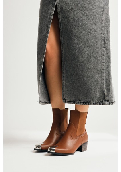 Micki Taba Sivri Burunlu Metal Detaylı Bot fiyatları