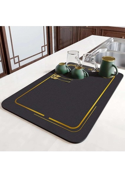 Tezgah Üstü Bulaşık Matı,mutfak Matı, Kaymaz Kurulama Örtüsü,bulaşık Kurutma Matı