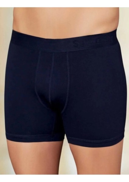 Erkek Likralı Pamuk Penye Boxer 3'lü Paket 12020