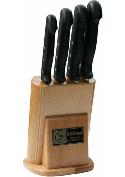 Sürbisa 61502-N Naturel Ahşaplı Mutfak Seti Pimli Sap