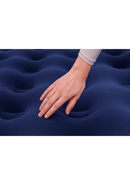 2,03M x 1.52M x 22CM Hava Yatağı Queen Manuel El Pompası modelleri