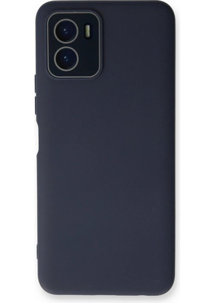 Vivo Y15S Kılıf Lansman Glass Kapak - Lacivert - EYESO1689-7588