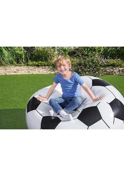 Up In & Over Beanless Futbol Topu Koltuğu, 114 x 112 x 66 Cm, Futbol Hava Koltuğu, Siyah/beyaz modelleri