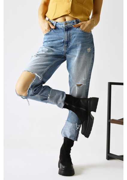 Juna Siyah Süet Cilt Deri Detaylı Çorap Bot fiyatları