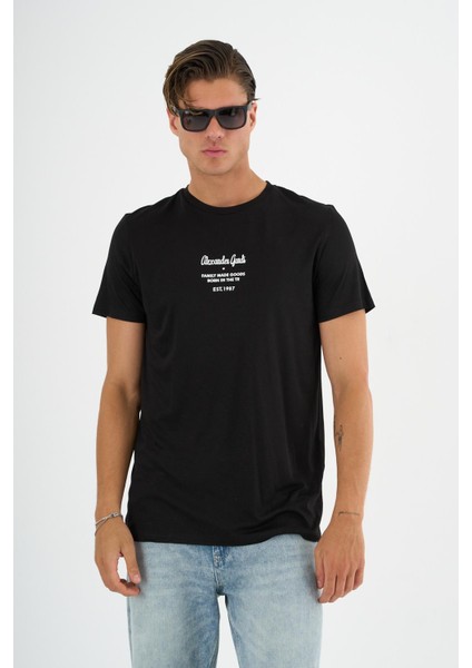 Bisiklet Yaka Baskılı T-Shırt fiyatları