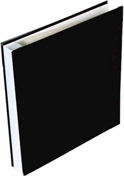 Siyah Yapışkanlı Deri Fotoğraf Albümü - 21.5 x 23.5 cm