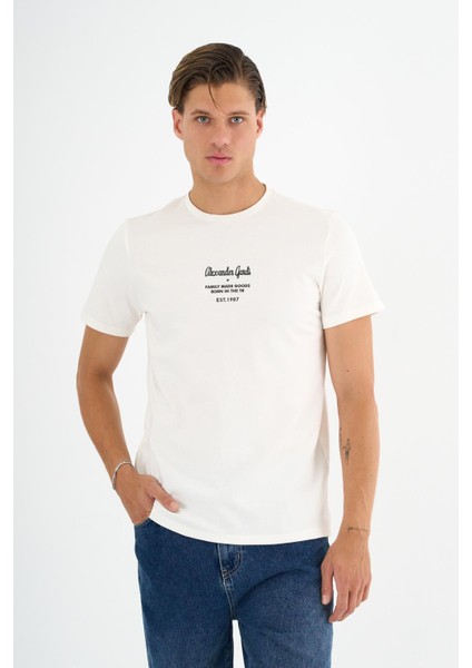 Bisiklet Yaka Baskılı T-Shırt fiyatları