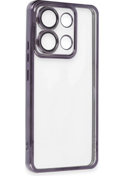 Xiaomi Poco X6 Kılıf Lensli Silikon - Mor - EYESO9249-2222 fiyatları