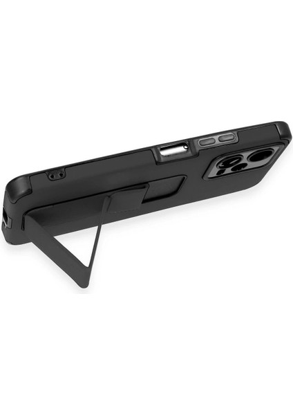 Xiaomi Poco X5 5g Kılıf Mega Standlı Silikon - Siyah - EYESO8556-9107 indirimleri