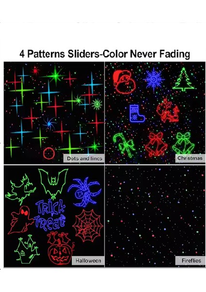 6 Temalı Uzaktan Kumandalı Lazer Projektör Işığı – Dış Mekan Için Özel Işık Gösterisi! fırsatları