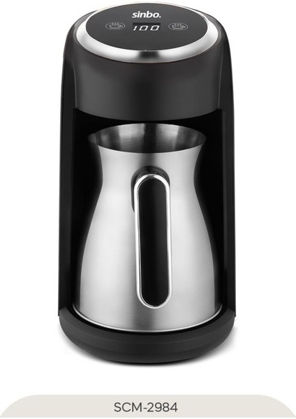 SCM-2984 Türk Kahve Makinesi 4 Fincan Kapasiteli Silver