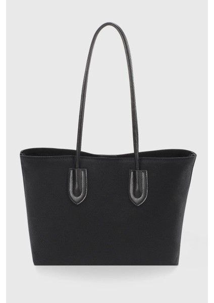 Kanvas Siyah El Ve Omuz Çanta Kadın Retro Shopper Çanta 264 fiyatları