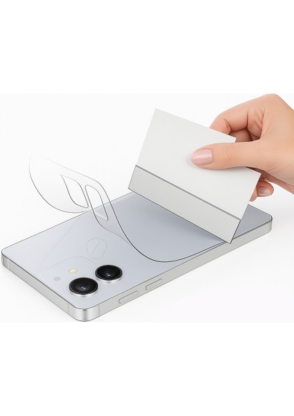 Oppo A3 Arka Kapak Koruyucu Hidrojel Nano Esnek Şeffaf