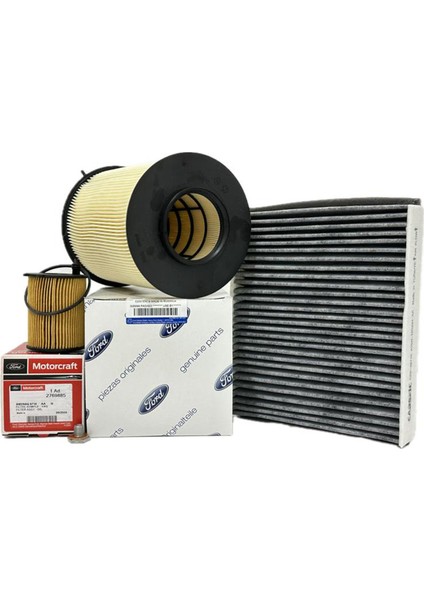 Ford Connect 1.5 Tdci Dizel Filtre Bakım Seti Hava+Yağ+Karbonlu Polen Filtresi