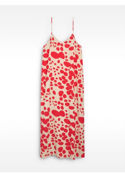 Askılı Uzun Desenli Elbise fiyatları