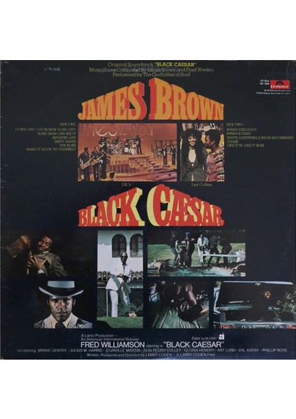 James Brown - Black Caesar - Dönem Baskı Plak