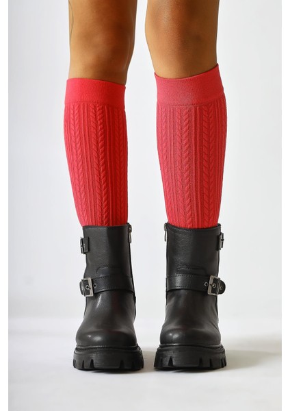 Veneta Siyah Kemer Detaylı Bot indirimleri