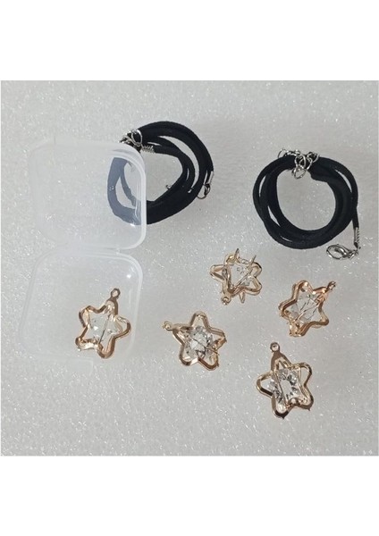 ( 5 x Adet ) 1 Set Star Dıamond Model Bileklik & Küpe & Kolye fiyatları