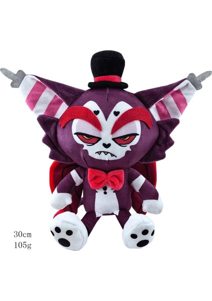 Hazbin Otel Aşırı Kötü Patron Anime Çevre Bebek Cehennem Hanı Palyaço Peluş Oyuncaklar Bebekler (Yurt Dışından)