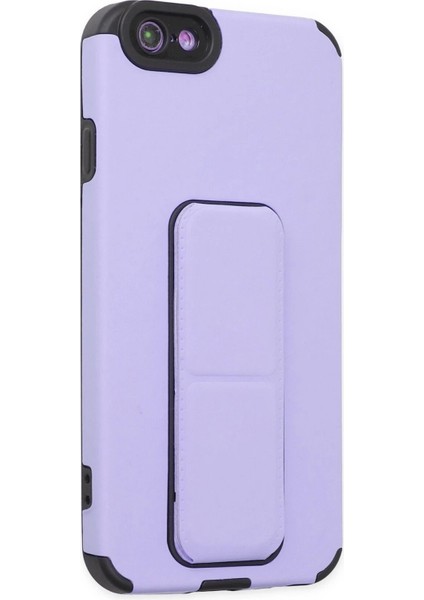 iPhone 6 Kılıf Mega Standlı Silikon - Lila - EYESO7571-8338 fiyatları