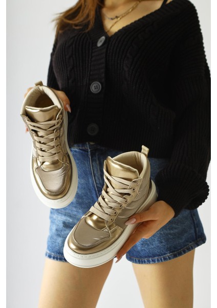 Raia Altın Fosforlu Kumaş Bağcıklı Spor Bot modelleri