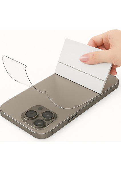 Apple iPhone 11 Arka Kapak Koruyucu Hidrojel Nano Esnek Şeffaf