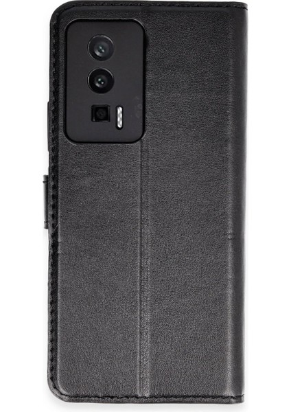 Xiaomi Poco F5 Pro Kılıf Trend S Plus Kapaklı Kılıf - Siyah - EYESO6867-6312