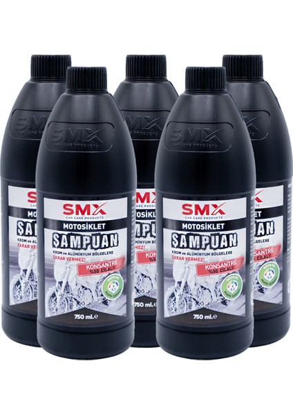 Motosiklet Şampuanı 750 ml 5 Adet