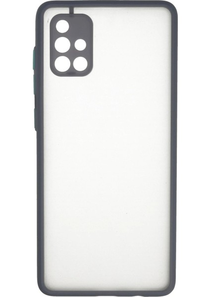 Samsung Galaxy A71 Kılıf Montreal Silikon Kapak - Gri - EYESO6935-6658
