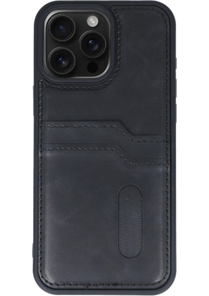iPhone 14 Pro Max Kılıf Sara Kartvizitli Deri Kılıf - Siyah - EYESO1831-2658 fiyatları
