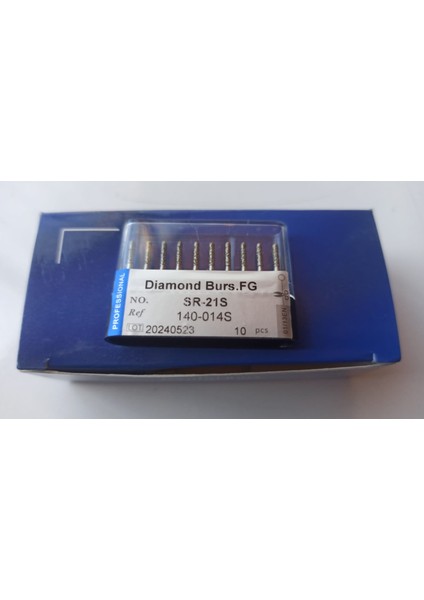 Sr-21 SR-21S Fg Elmas Freze Diş Laboratuvarı Fg Burs Matkaplar Yüksek Hızlı El Aleti 10 Adet 1 Kutu Parlatma Beyazlatma Ürünü Diş Hekimi Aracı fiyatları
