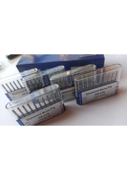 Sr-21 SR-21S Fg Elmas Freze Diş Laboratuvarı Fg Burs Matkaplar Yüksek Hızlı El Aleti 10 Adet 1 Kutu Parlatma Beyazlatma Ürünü Diş Hekimi Aracı modelleri