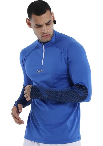 Strike Dri-Fit Çeyrek Fermuar Erkek Mavi Uzun Kollu T-Shirt fırsatları
