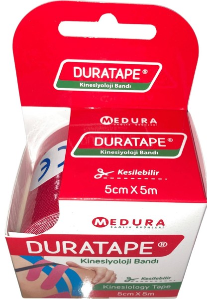 duratape - kinezyo kinesiyoloji 5cmx5mt kırmızı