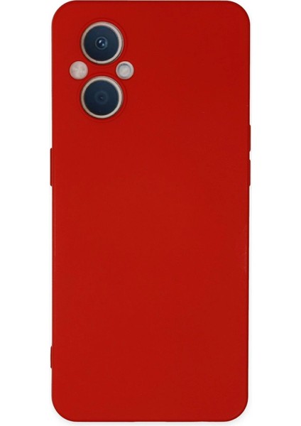 Oppo Reno 7 Lite Kılıf Nano Içi Kadife Silikon - Kırmızı - EYESO2089-6652
