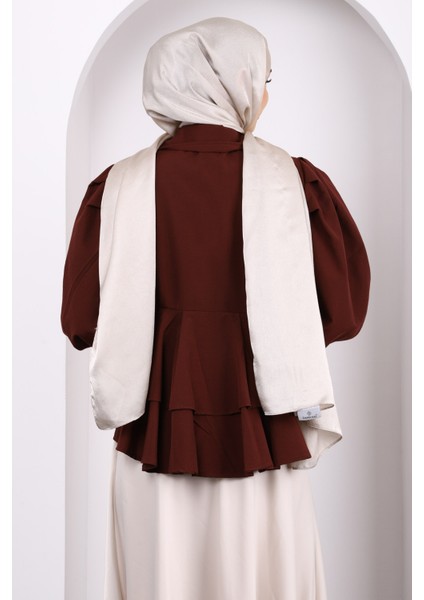 Bordo Ön Bağlamalı Katlı Kimono fırsatları