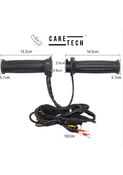 CT-E1970 Elcik Isıtma Motosiklet 5 Kademeli Isıtmalı Geçmeli Takım Motosiklet Gidon Evrensel modelleri