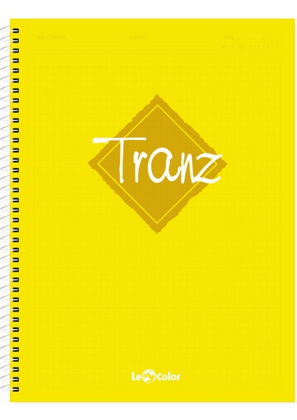 A4 Defter Kareli Sarı Tranz 200 Syf