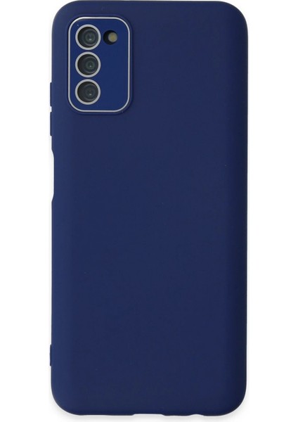 Samsung Galaxy A03S Kılıf Lansman Glass Kapak - Sky Blue - EYESO9495-8761