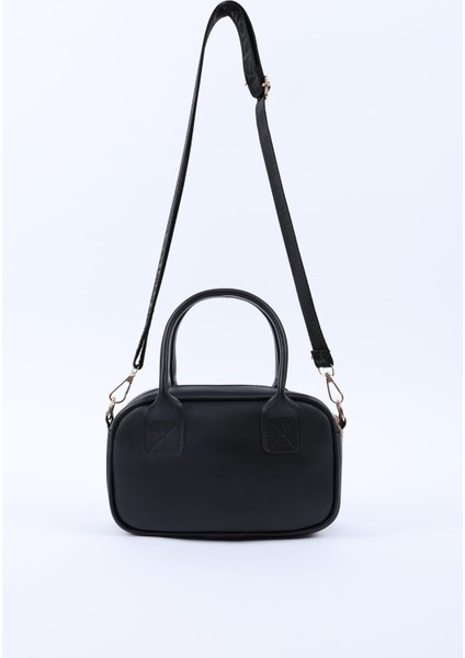 Siyah Shk217 Fiyonklu Suni Deri, Tek Bölmeli, Fermuarlı,Kolon Askılı, El, Kol Ve Omuz Çantası fırsatları