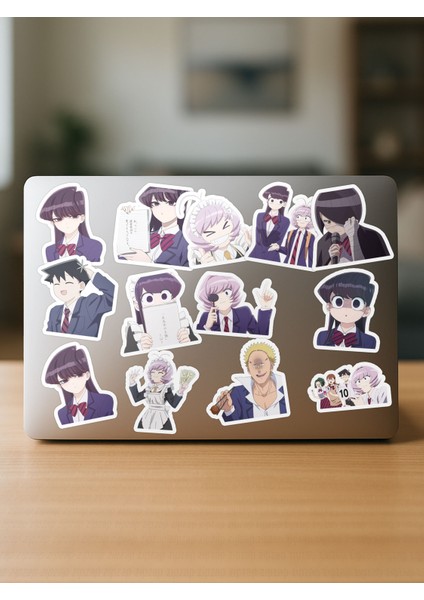 Komi Can't Communicate Anime Telefon Laptop Bullet Journal Yapışkanlı Folyo Sticker Paketi fırsatları