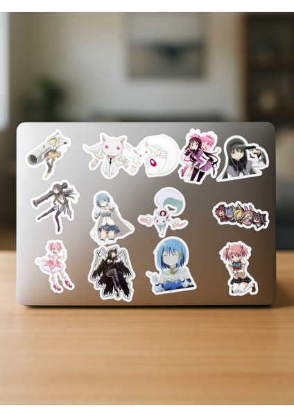 Puella Magi Madoka Magica Anime Telefon Laptop Bullet Journal Yapışkanlı Folyo Sticker Paketi fırsatları
