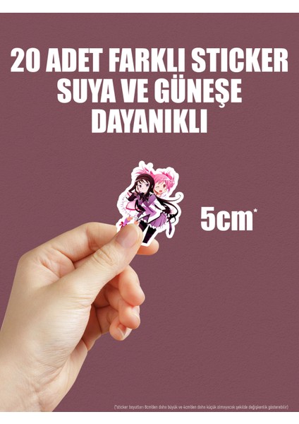 Puella Magi Madoka Magica Anime Telefon Laptop Bullet Journal Yapışkanlı Folyo Sticker Paketi indirimleri