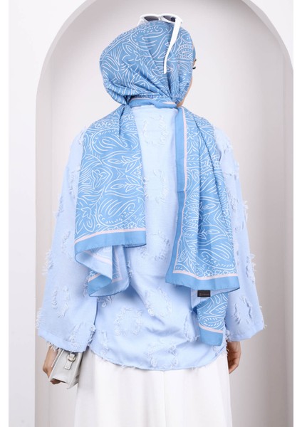 Mavi Ön Bağlamalı Püsküllü Kimono fırsatları