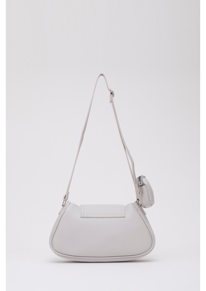 Gri Shk96 Suni Deri Tek Bölmeli Cüzdanlı Kol ve Omuz Çantası fırsatları