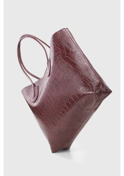Bordo Kadın Retro El Ve Omuz Çanta Shopper Çanta 264 modelleri