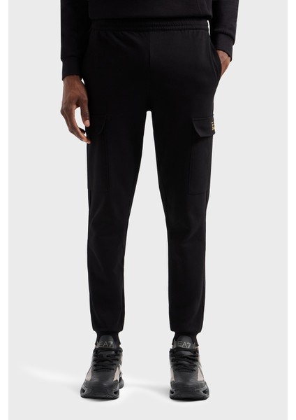 Logolu Streç Pamuklu Slim Fit Yüksek Bel Kargo Cepli Jogger Pantolon Erkek Pantolon 8NPP67 Pjvrz 0208