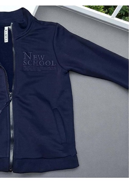 Klasik Fermuarlı Sweatshırt Lacivert fiyatları